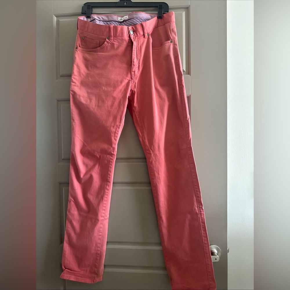 Men’s Peter Millar Heathered Salmon Golf Pants